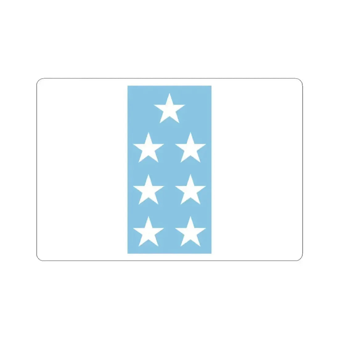 Flag of Ecuador 1845-1860 (Ecuador) STICKER Vinyl Kiss-Cut Decal 3 Inch White - The Sticker Space