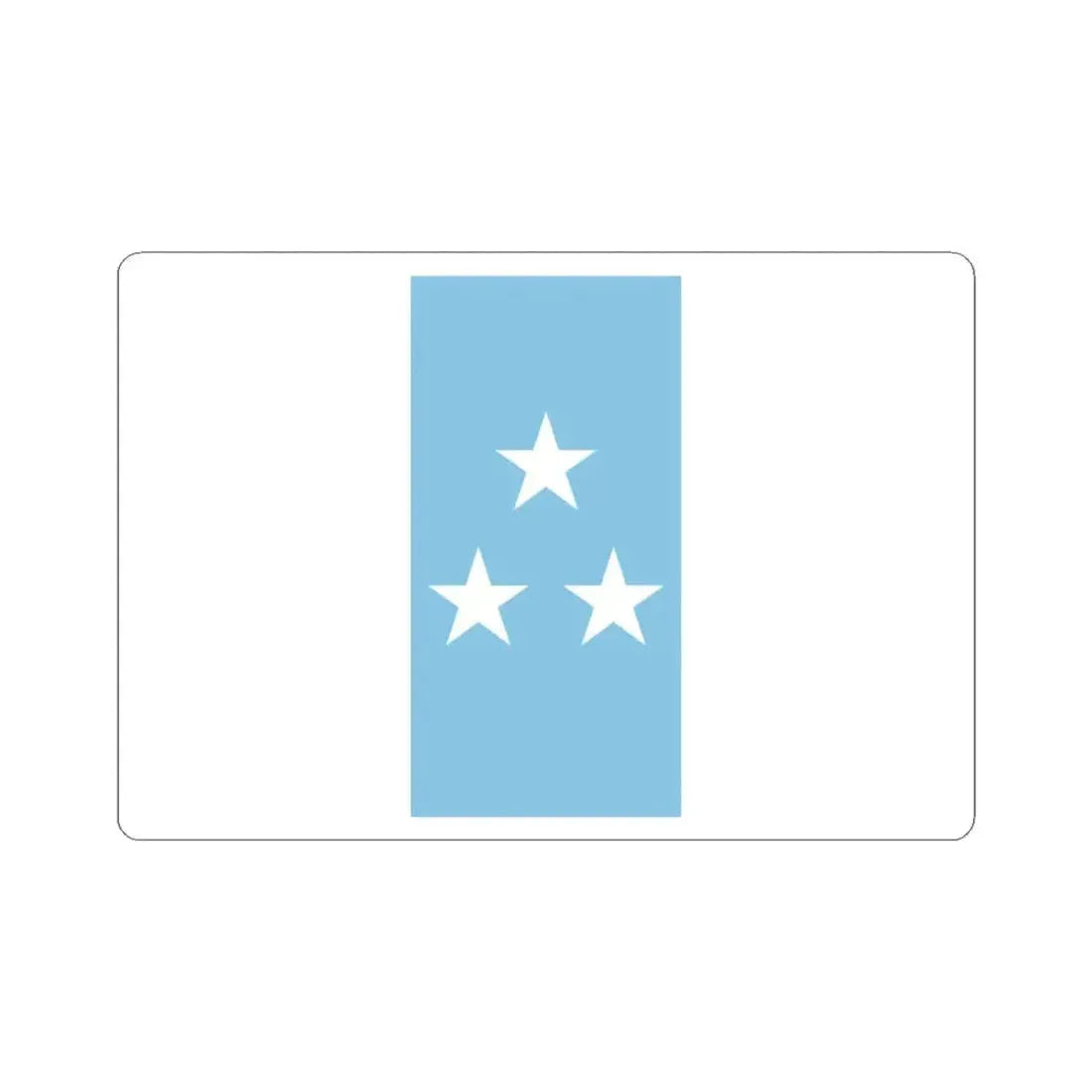 Flag of Ecuador 1845 (Ecuador) STICKER Vinyl Kiss-Cut Decal 3 Inch White - The Sticker Space