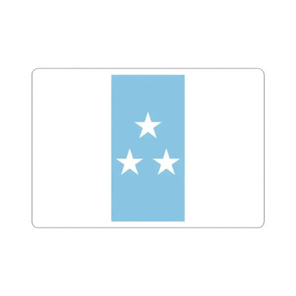 Flag of Ecuador 1845 (Ecuador) STICKER Vinyl Kiss-Cut Decal 3 Inch White - The Sticker Space