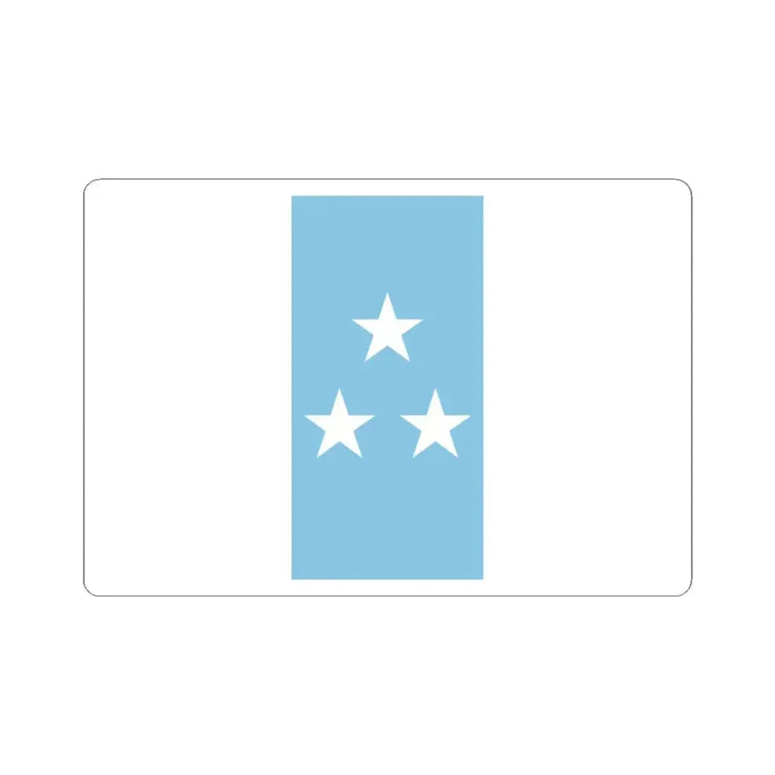 Flag of Ecuador 1845 (Ecuador) STICKER Vinyl Kiss-Cut Decal 4 Inch White - The Sticker Space