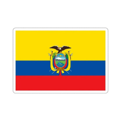 Flag of Ecuador STICKER Vinyl Die-Cut Decal 3 Inch - The Sticker Space