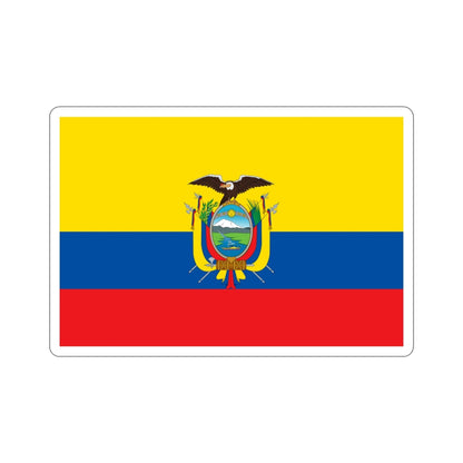 Flag of Ecuador STICKER Vinyl Die-Cut Decal-4 Inch-The Sticker Space