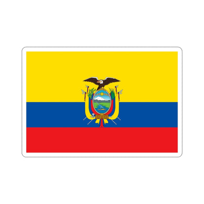 Flag of Ecuador STICKER Vinyl Die-Cut Decal-4 Inch-The Sticker Space