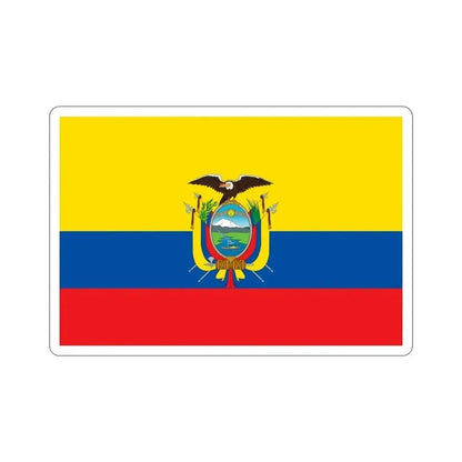 Flag of Ecuador STICKER Vinyl Die-Cut Decal 4 Inch - The Sticker Space