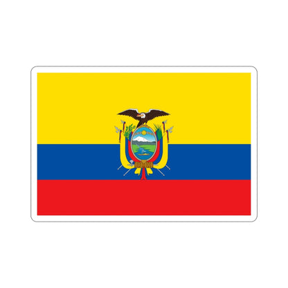 Flag of Ecuador STICKER Vinyl Die-Cut Decal-5 Inch-The Sticker Space