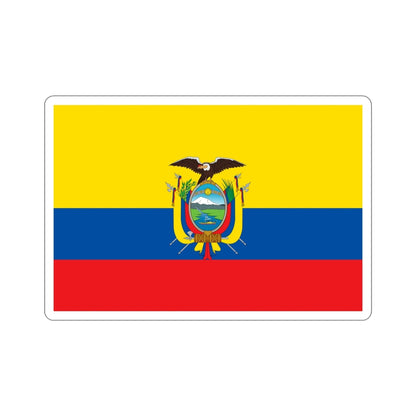 Flag of Ecuador STICKER Vinyl Die-Cut Decal-5 Inch-The Sticker Space