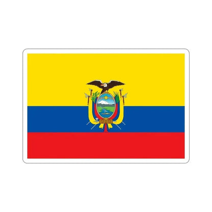 Flag of Ecuador STICKER Vinyl Die-Cut Decal 5 Inch - The Sticker Space