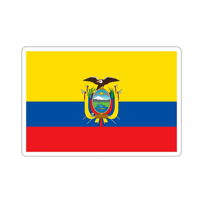 Flag of Ecuador STICKER Vinyl Die-Cut Decal-6 Inch-The Sticker Space