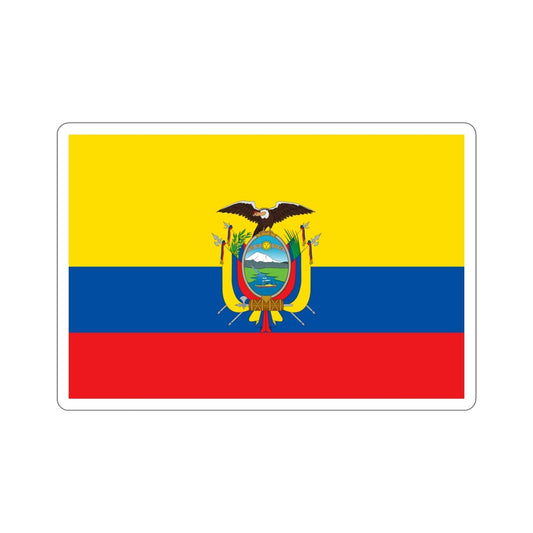 Flag of Ecuador STICKER Vinyl Die-Cut Decal-6 Inch-The Sticker Space