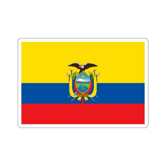 Flag of Ecuador STICKER Vinyl Die-Cut Decal-6 Inch-The Sticker Space