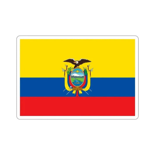 Flag of Ecuador STICKER Vinyl Die-Cut Decal 6 Inch - The Sticker Space