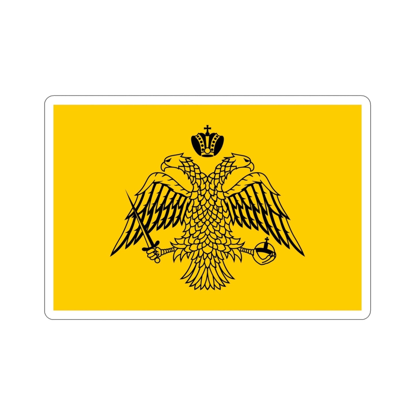 Flag of Ecumenical Patriarchate of Constantinople STICKER Vinyl Die-Cut Decal-4 Inch-The Sticker Space