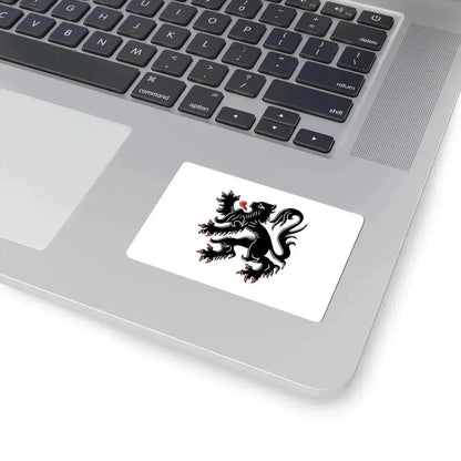 Flag of Edegem (Belgium) STICKER Vinyl Kiss-Cut Decal - The Sticker Space