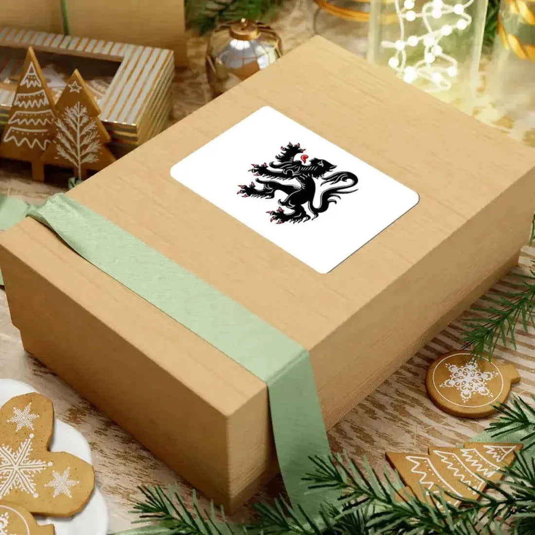 Flag of Edegem (Belgium) STICKER Vinyl Kiss-Cut Decal - The Sticker Space