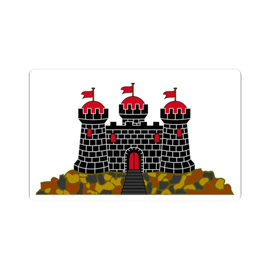Flag of Edinburgh (Scotland) STICKER Vinyl Kiss-Cut Decal 2 Inch White - The Sticker Space