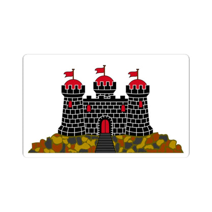Flag of Edinburgh (Scotland) STICKER Vinyl Kiss-Cut Decal 3 Inch White - The Sticker Space