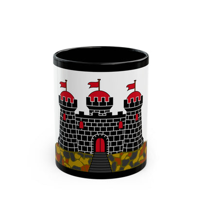 Flag of Edinburgh UK - Black Coffee Mug-11oz-The Sticker Space