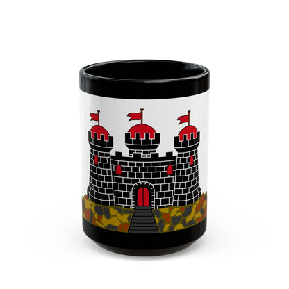 Flag of Edinburgh UK - Black Coffee Mug-15oz-The Sticker Space