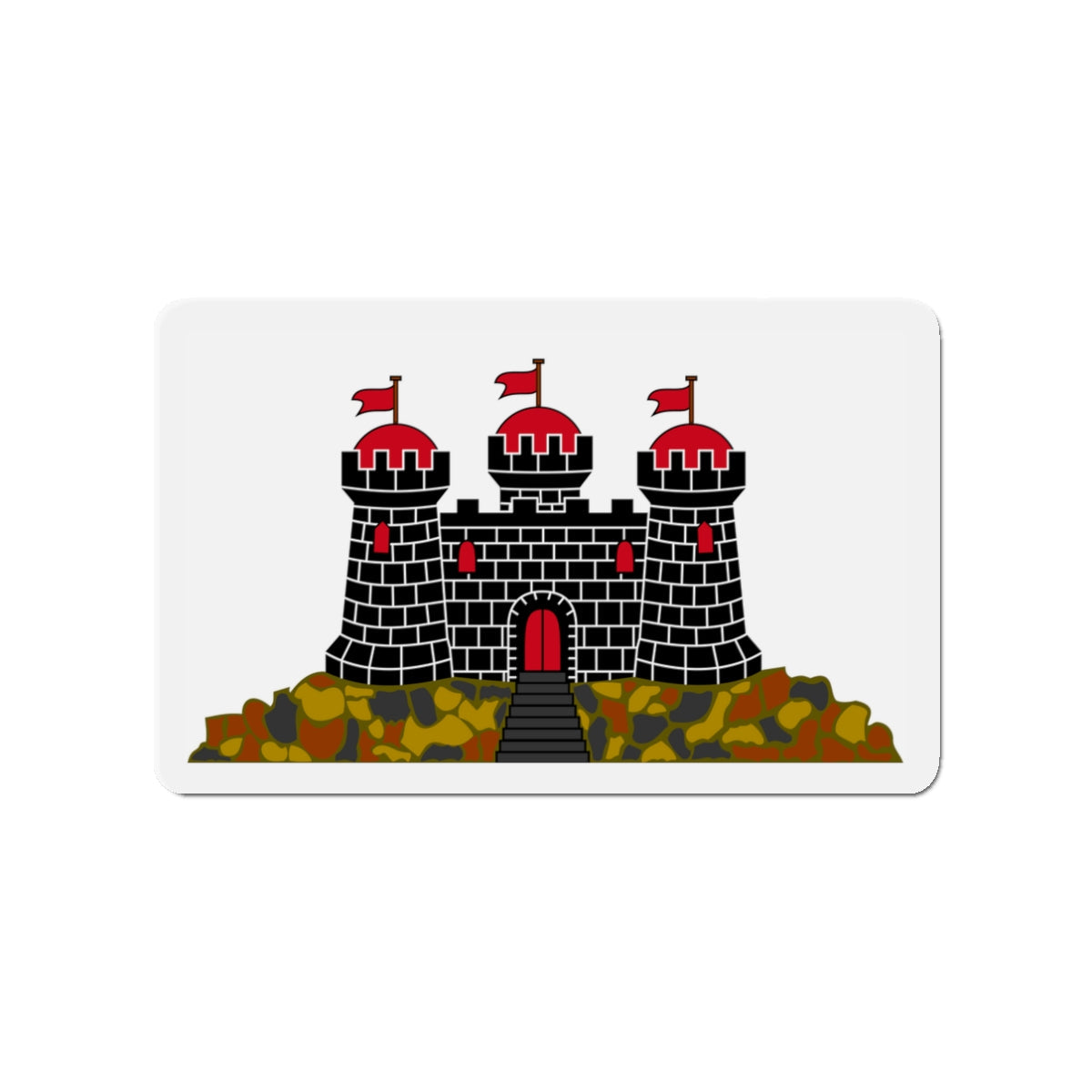 Flag of Edinburgh UK - Die-Cut Magnet-3" x 3"-The Sticker Space