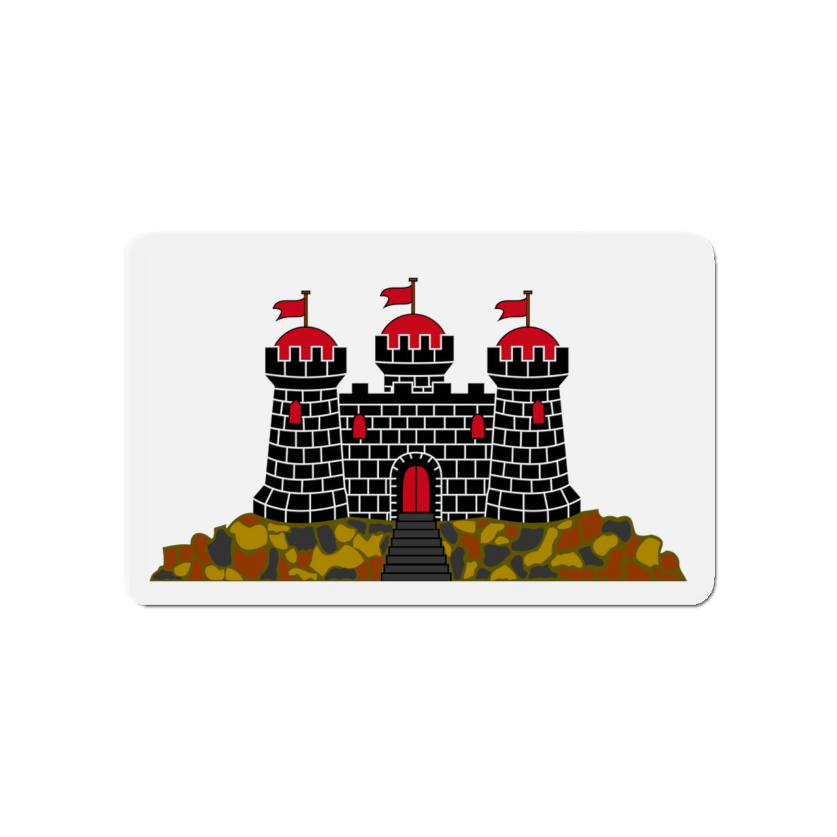 Flag of Edinburgh UK - Die-Cut Magnet-4" x 4"-The Sticker Space