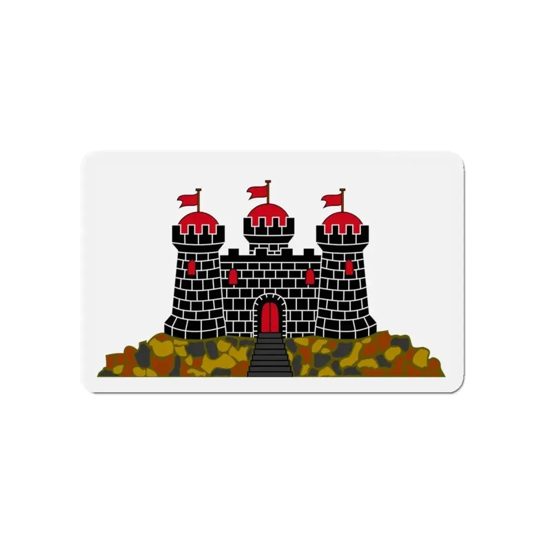 Flag of Edinburgh UK - Refrigerator Magnet 4 Inch - The Sticker Space