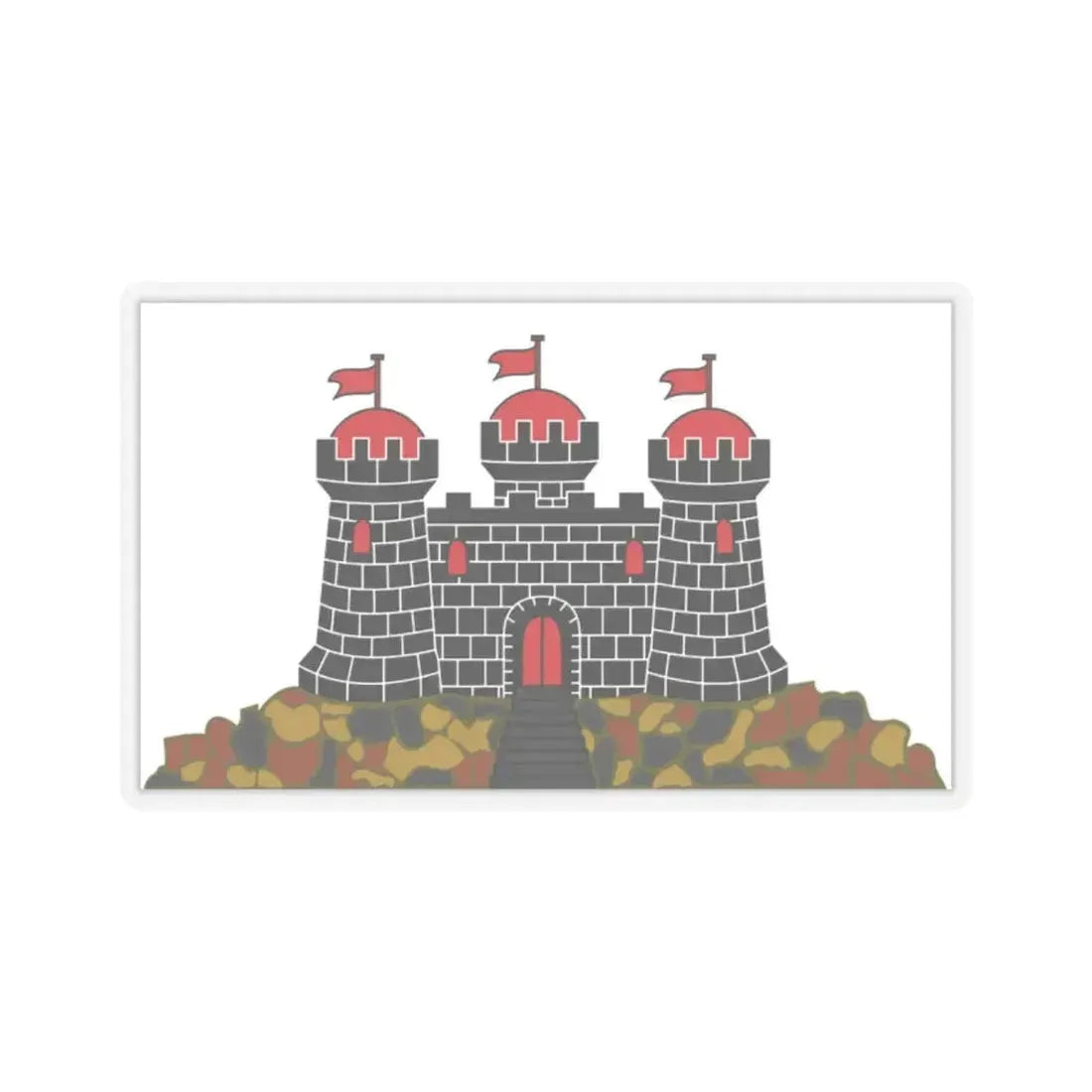 Flag of Edinburgh UK - STICKER Vinyl Kiss-Cut Decal 2 Inch Transparent - The Sticker Space