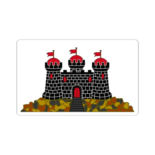 Flag of Edinburgh UK - STICKER Vinyl Kiss-Cut Decal 2 Inch White - The Sticker Space