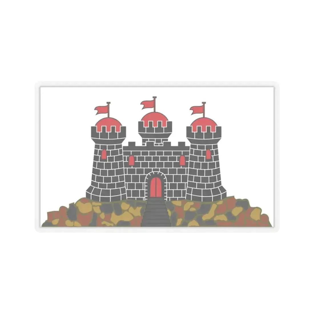 Flag of Edinburgh UK - STICKER Vinyl Kiss-Cut Decal 3 Inch Transparent - The Sticker Space