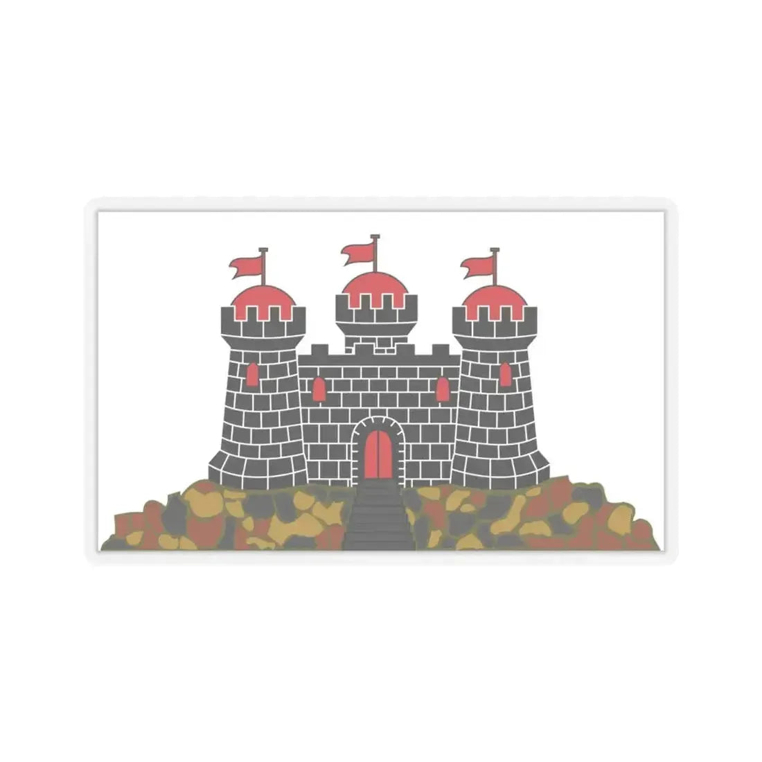 Flag of Edinburgh UK - STICKER Vinyl Kiss-Cut Decal 4 Inch Transparent - The Sticker Space