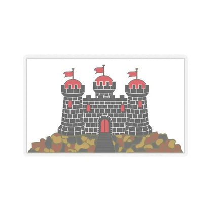 Flag of Edinburgh UK - STICKER Vinyl Kiss-Cut Decal 4 Inch Transparent - The Sticker Space