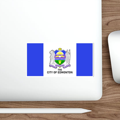 Flag of Edmonton 1966–1986 Canada STICKER Vinyl Die-Cut Decal-The Sticker Space