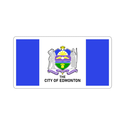 Flag of Edmonton 1966–1986 Canada STICKER Vinyl Die-Cut Decal-6 Inch-The Sticker Space