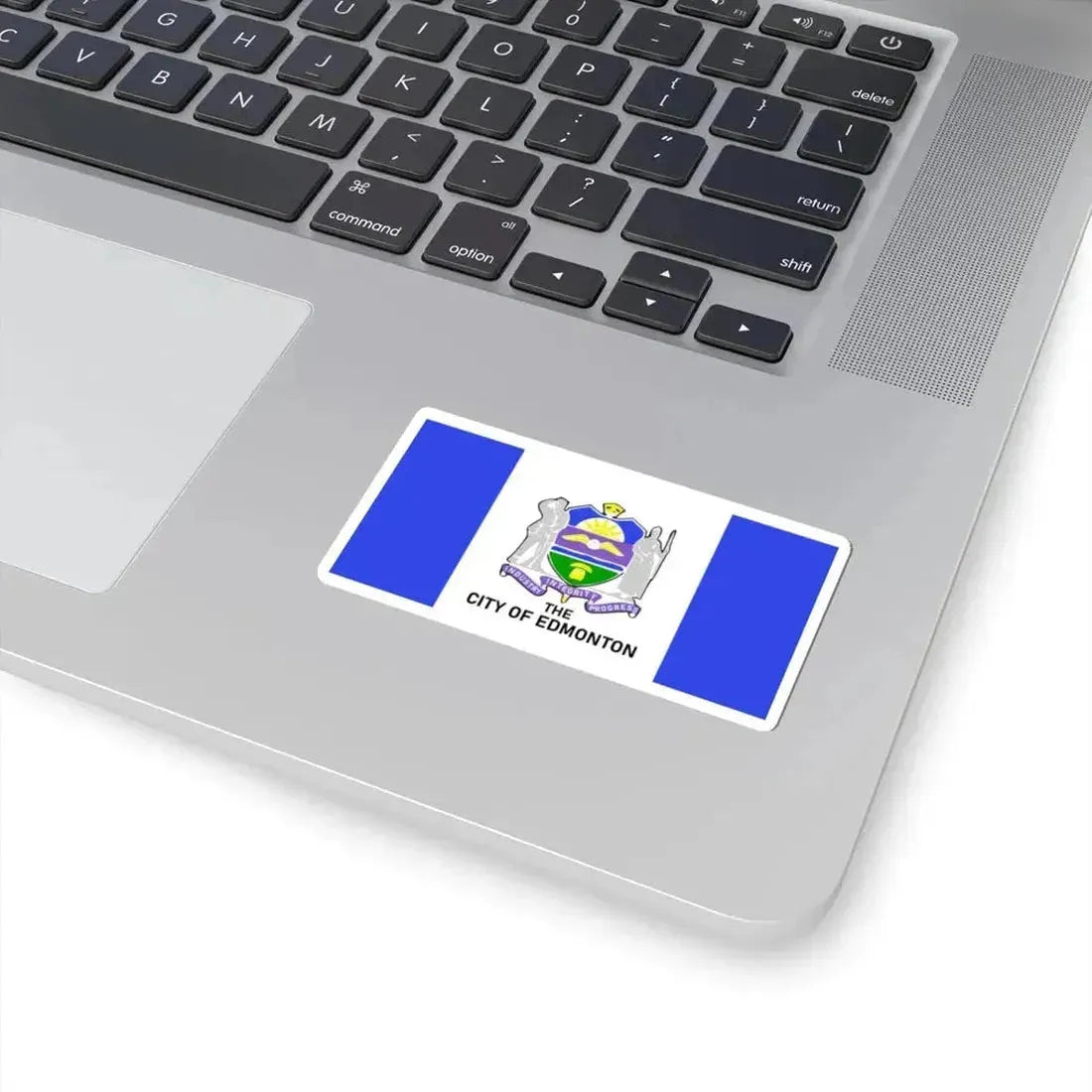 Flag of Edmonton 1966-1986 (Canada) STICKER Vinyl Kiss-Cut Decal - The Sticker Space