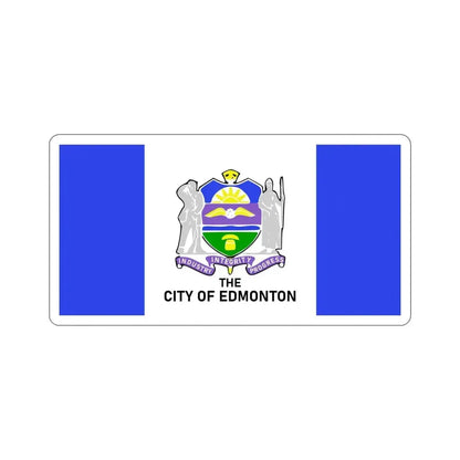 Flag of Edmonton 1966–1986 Canada STICKER Vinyl Die-Cut Decal 5 Inch - The Sticker Space