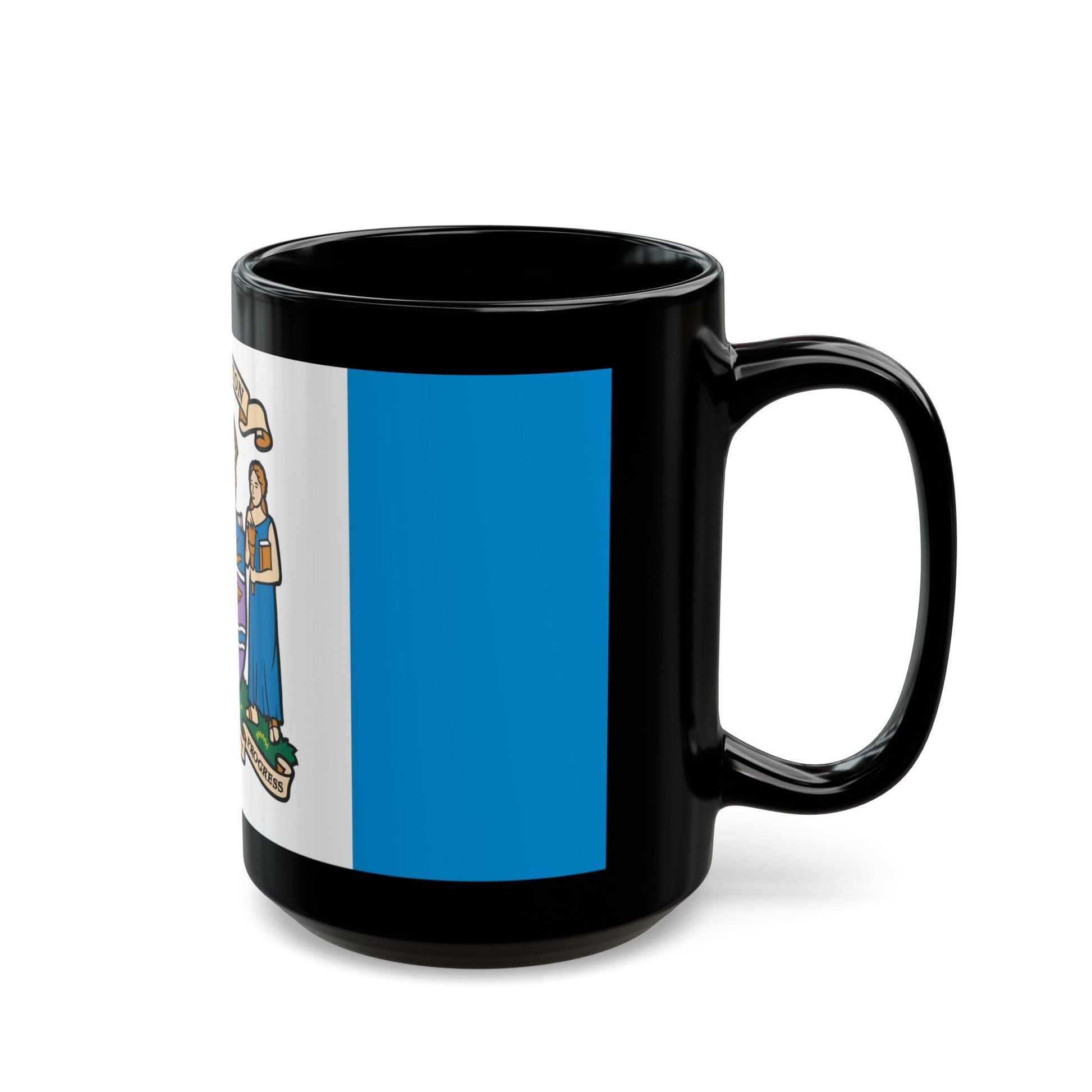 Flag of Edmonton Canada - Black Coffee Mug-The Sticker Space