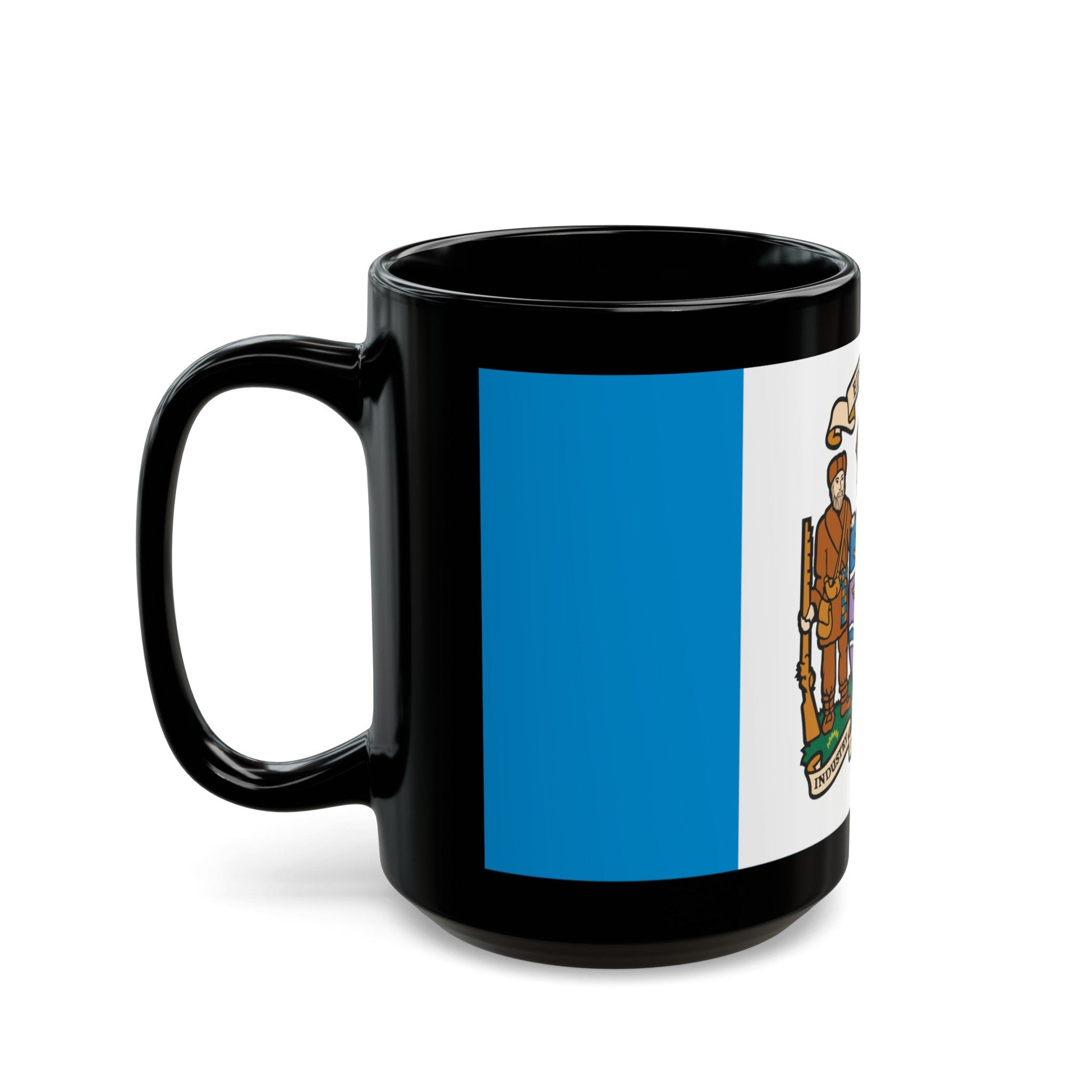 Flag of Edmonton Canada - Black Coffee Mug-The Sticker Space