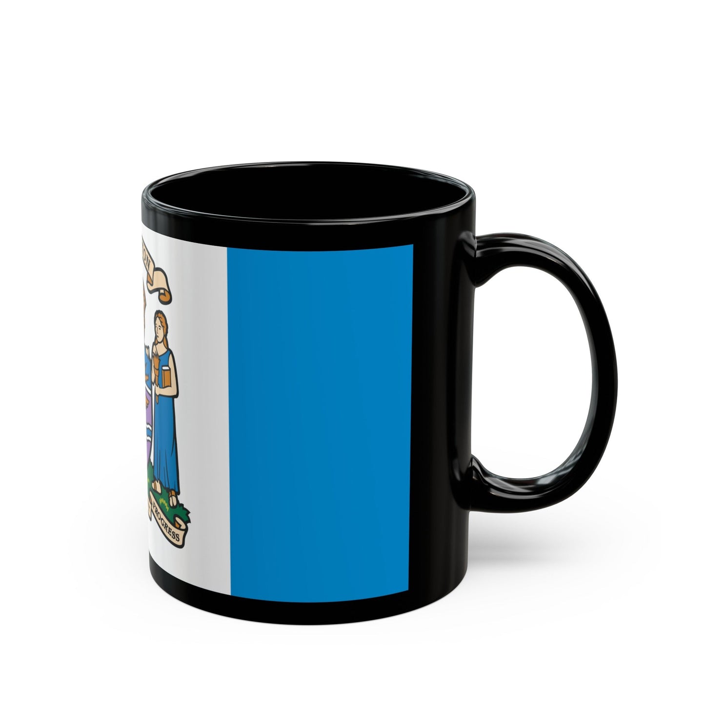 Flag of Edmonton Canada - Black Coffee Mug-The Sticker Space