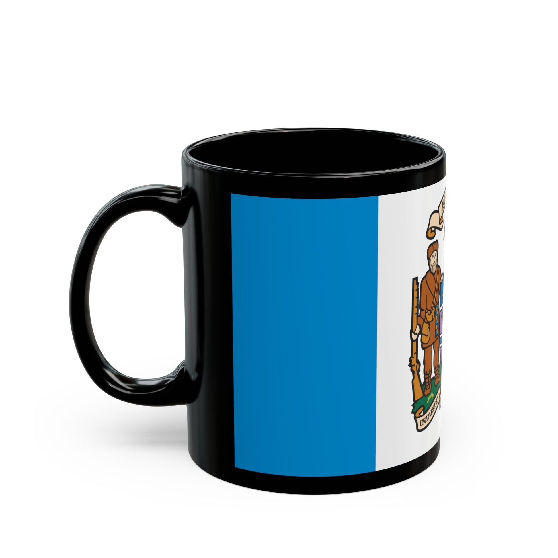 Flag of Edmonton Canada - Black Coffee Mug-The Sticker Space