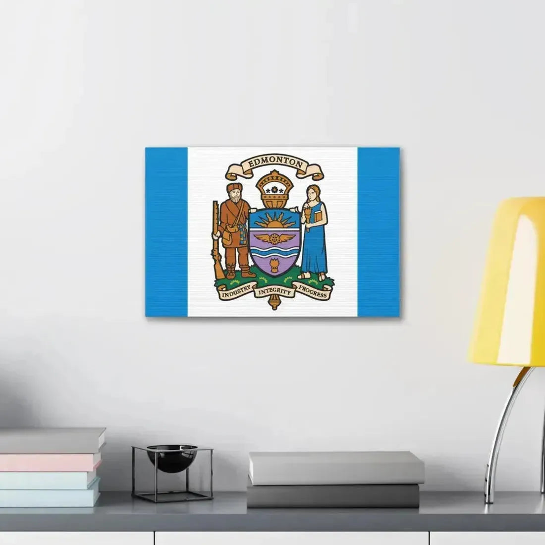 Flag of Edmonton Canada - Canvas Wall Art - The Sticker Space