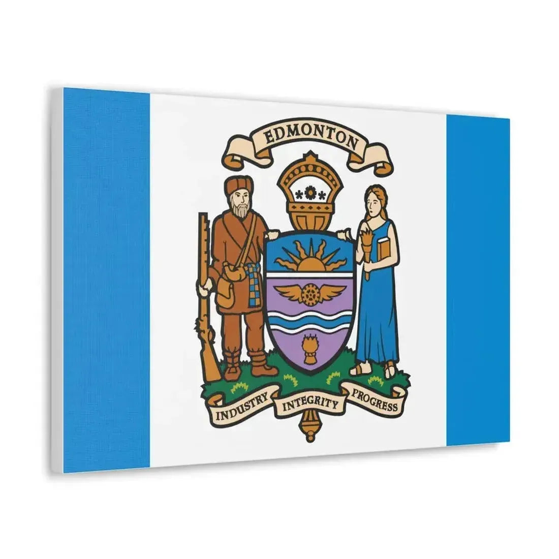 Flag of Edmonton Canada - Canvas Wall Art - The Sticker Space