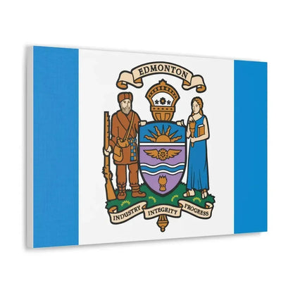 Flag of Edmonton Canada - Canvas Wall Art - The Sticker Space