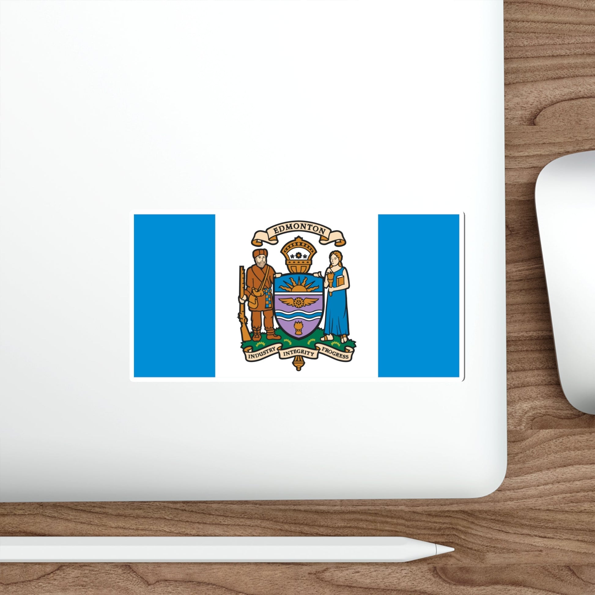 Flag of Edmonton Canada STICKER Vinyl Die-Cut Decal-The Sticker Space