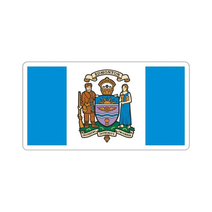 Flag of Edmonton Canada STICKER Vinyl Die-Cut Decal 4 Inch - The Sticker Space