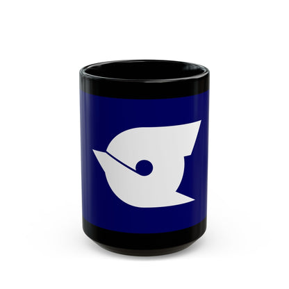 Flag of Edogawa Tokyo Japan - Black Coffee Mug-15oz-The Sticker Space