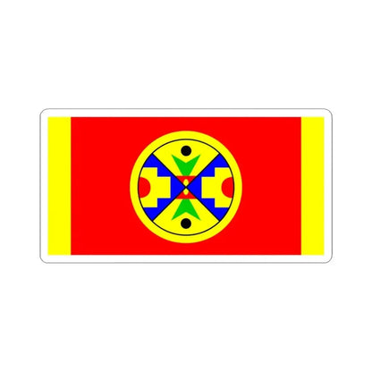 Flag of Eel Ground First Nation (Canada) STICKER Vinyl Kiss-Cut Decal 3 Inch White - The Sticker Space