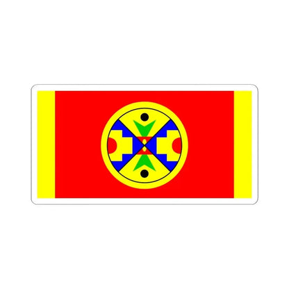 Flag of Eel Ground First Nation (Canada) STICKER Vinyl Kiss-Cut Decal 4 Inch White - The Sticker Space