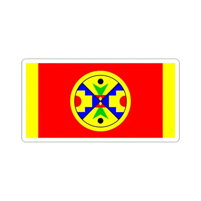 Flag of Eel Ground First Nation (Canada) STICKER Vinyl Kiss-Cut Decal 6 Inch White - The Sticker Space
