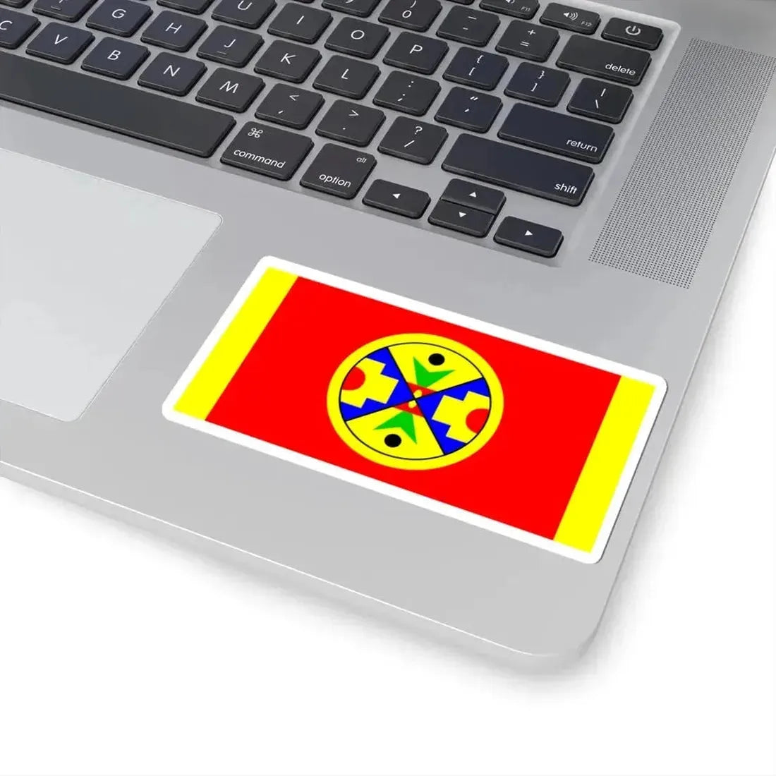 Flag of Eel Ground First Nation (Canada) STICKER Vinyl Kiss-Cut Decal - The Sticker Space