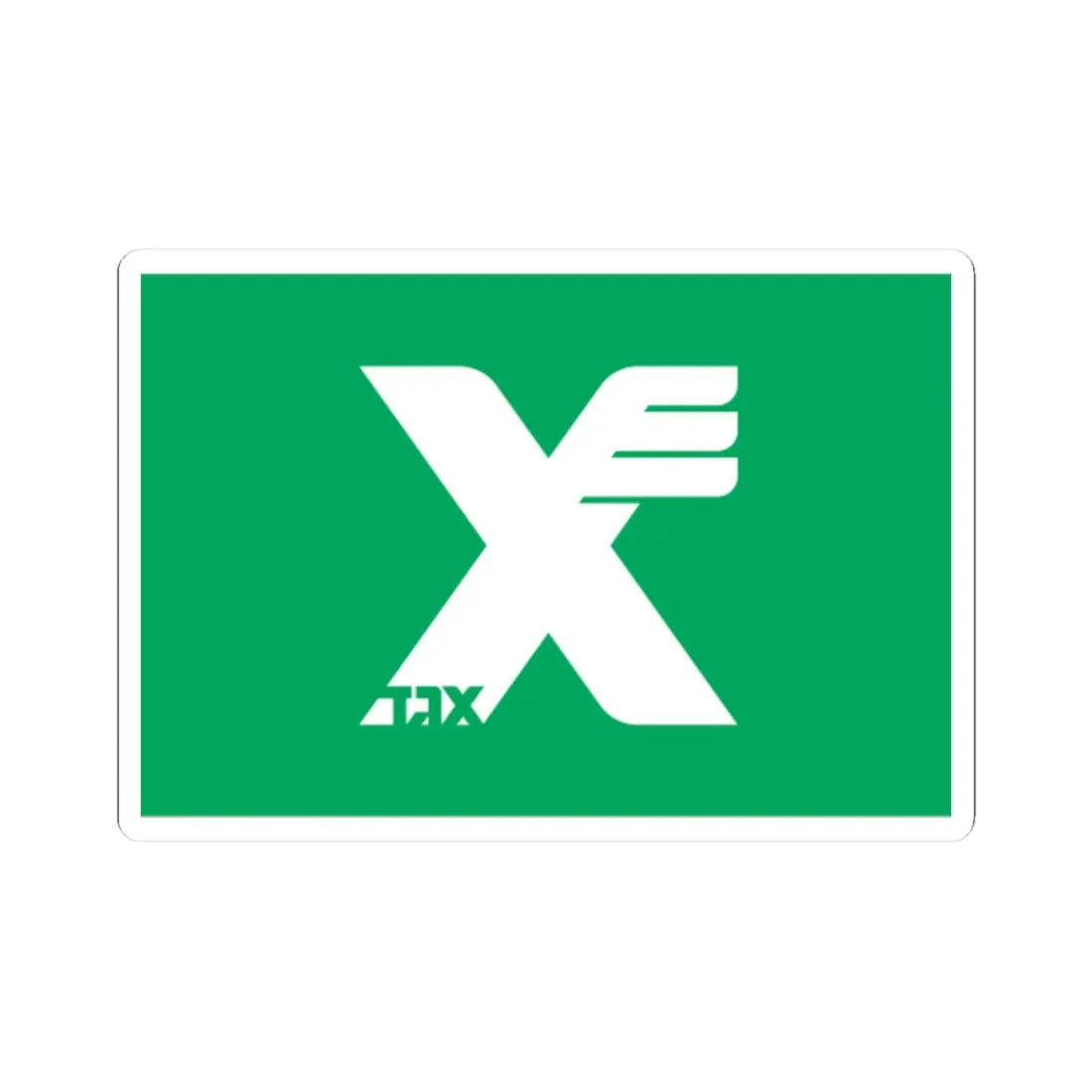Flag of Egged (Israel) STICKER Vinyl Kiss-Cut Decal 3 Inch White - The Sticker Space