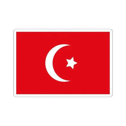 Flag of Egypt 1844-1867 (Egypt) STICKER Vinyl Kiss-Cut Decal 2 Inch White - The Sticker Space